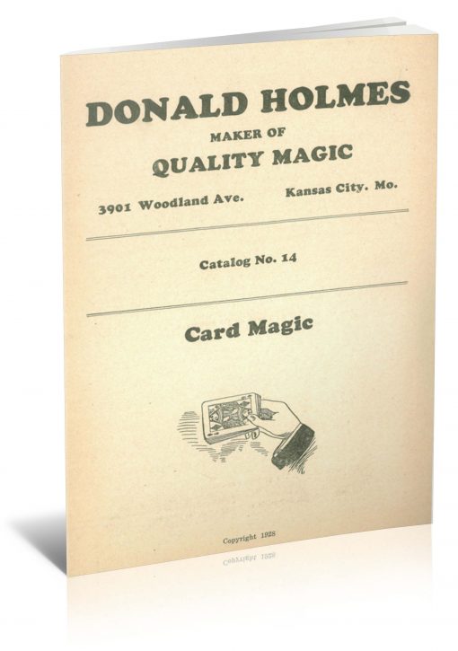 Catalog No. 14: Card Magic by Donald Holmes PDF