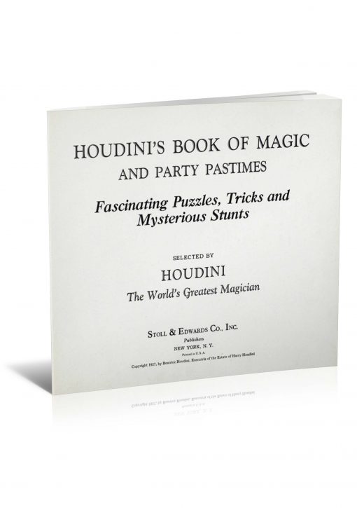 Houdini's Book of Magic and Party Pastimes PDF