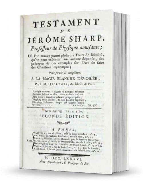 Testament de Jerome Sharpe PDF