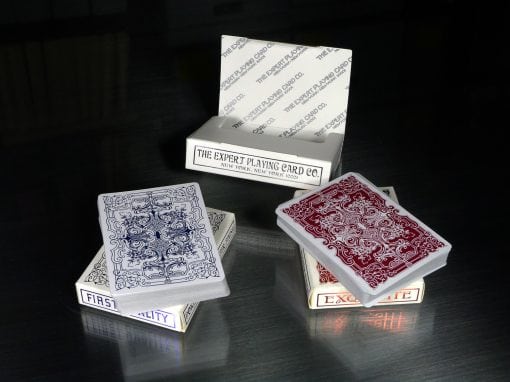Exquisite Playing Cards - One of Each Red and Blue: Only $19.95 pstpd in US.