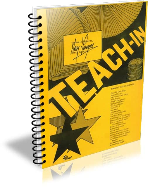 Teach-In/Lecture by Harry Lorayne PDF